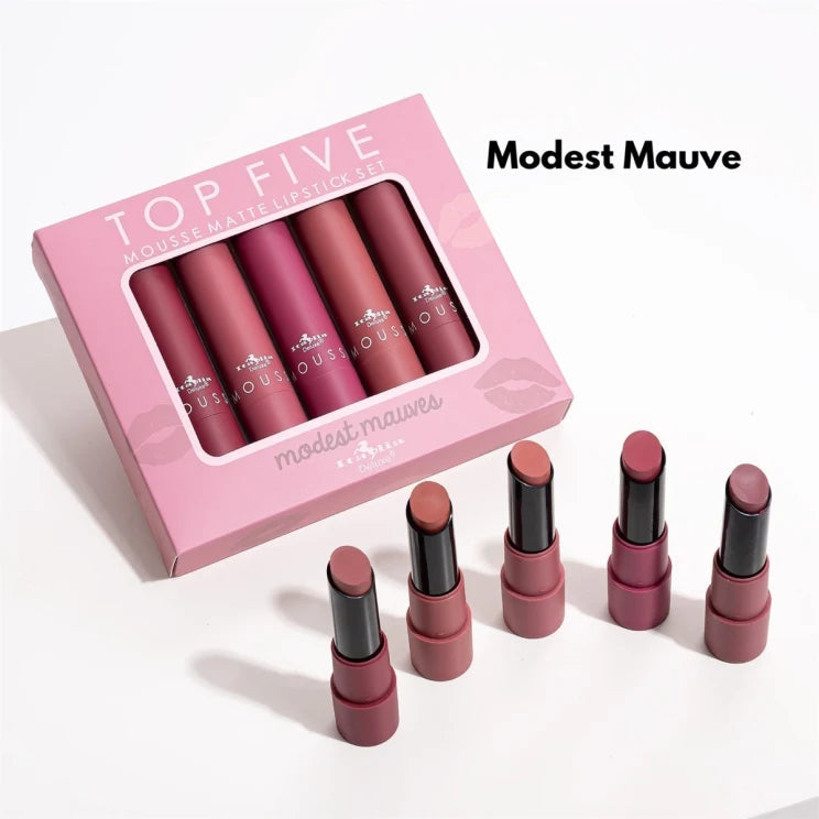 Top Five Mousse Matte Lipstick Set