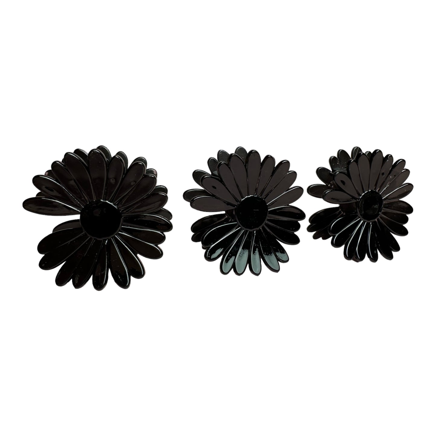 Black Flower Clip